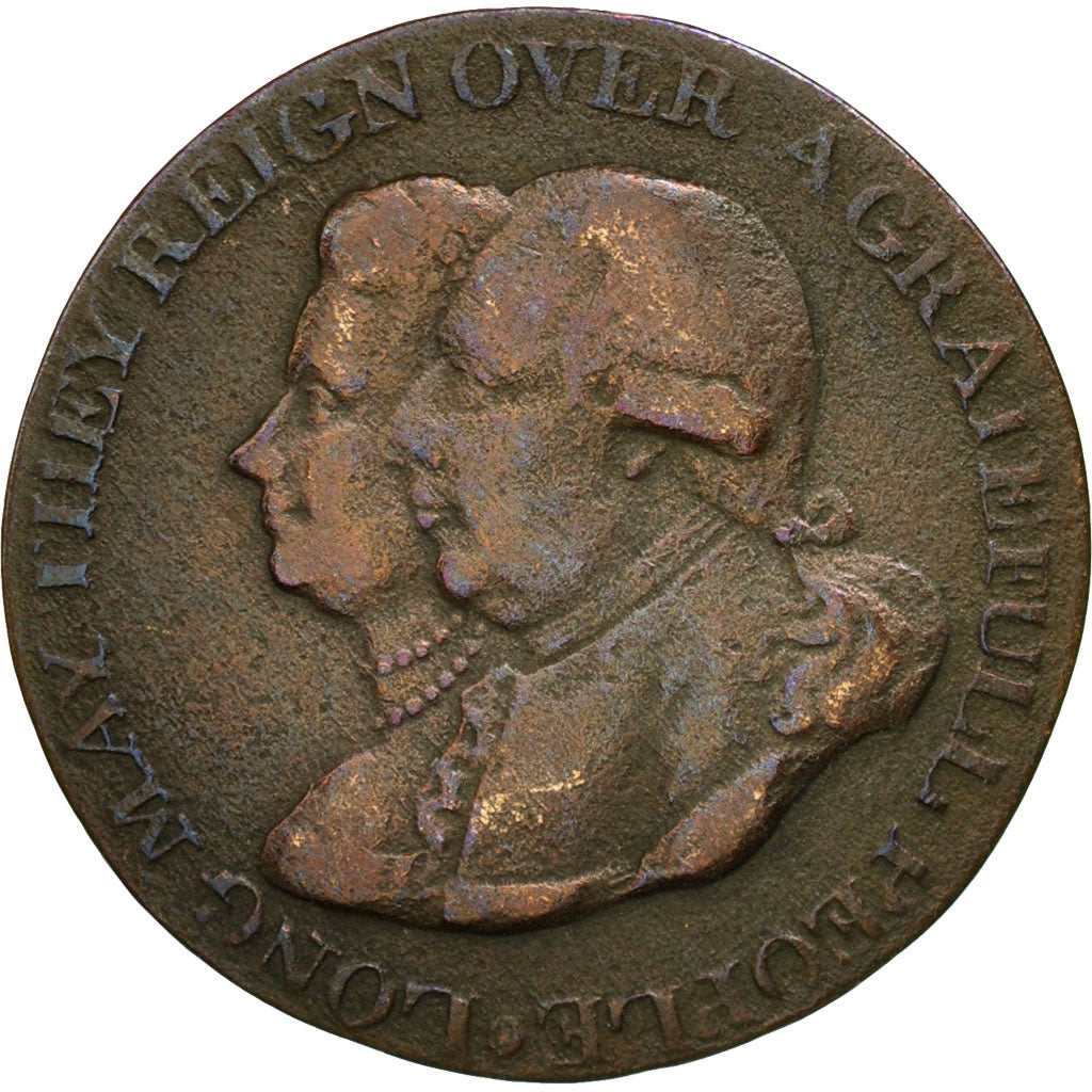 Coin, Great Britain, Warwickshire, Halfpenny Token, Birmingham, VF(20-25)