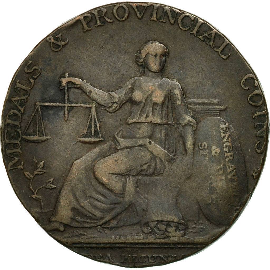 Coin, Great Britain, Warwickshire, Halfpenny Token, Birmingham, EF(40-45)