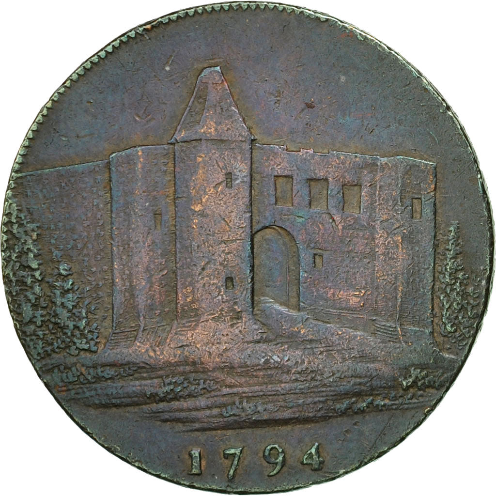 Coin, Great Britain, Essex, Halfpenny Token, 1794, Colchester, EF(40-45)