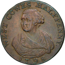 Monnaie, Grande-Bretagne, Hampshire, West Cowes, Halfpenny Token, 1798, TTB