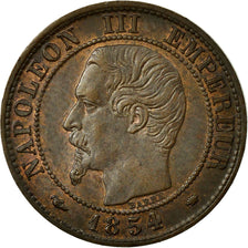 Coin, France, Napoleon III, Napoléon III, Centime, 1854, Marseille, AU(55-58)