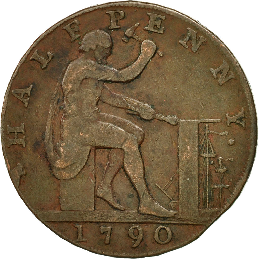 Coin, Great Britain, Warwickshire, John Wilkinson, Halfpenny Token, 1790