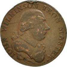 Moneda, Gran Bretaña, Warwickshire, John Wilkinson, Halfpenny Token, 1791, BC+