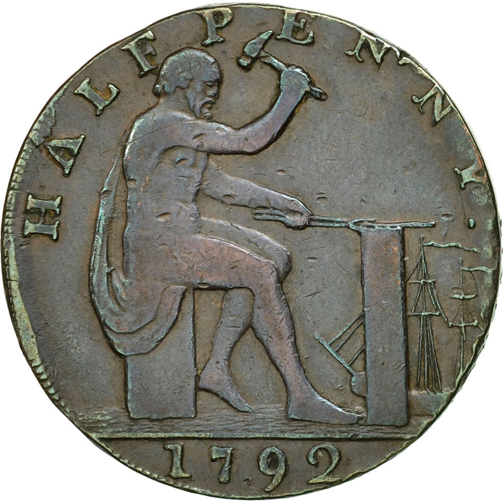 Coin, Great Britain, Warwickshire, John Wilkinson, Halfpenny Token, 1792