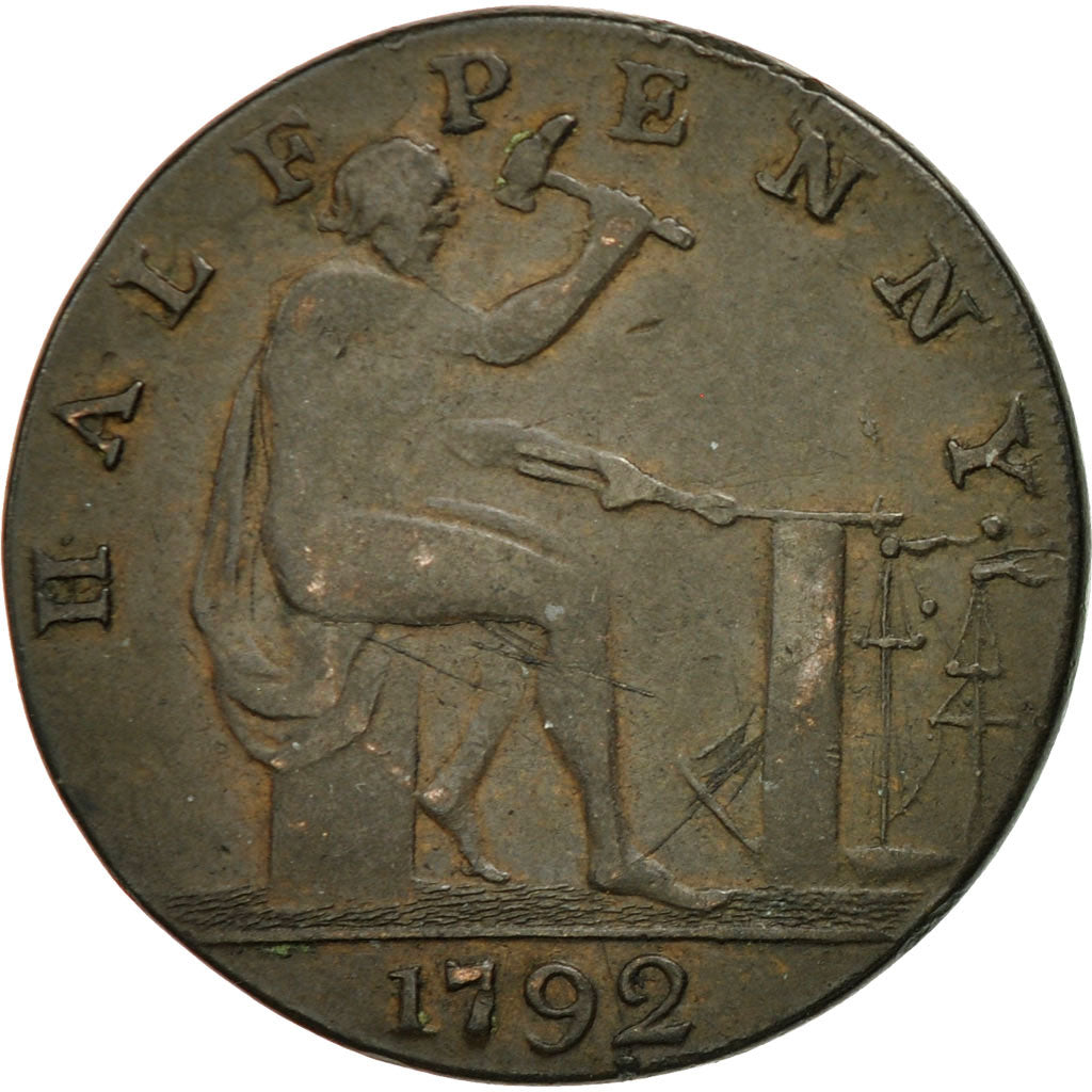 Coin, Great Britain, Warwickshire, John Wilkinson, Halfpenny Token, 1792