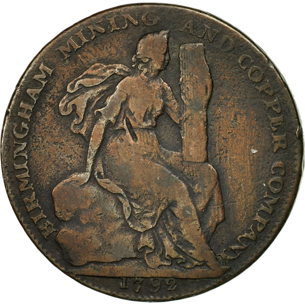 Monnaie, Grande-Bretagne, Birmingham Mining & Copper Company, Halfpenny Token