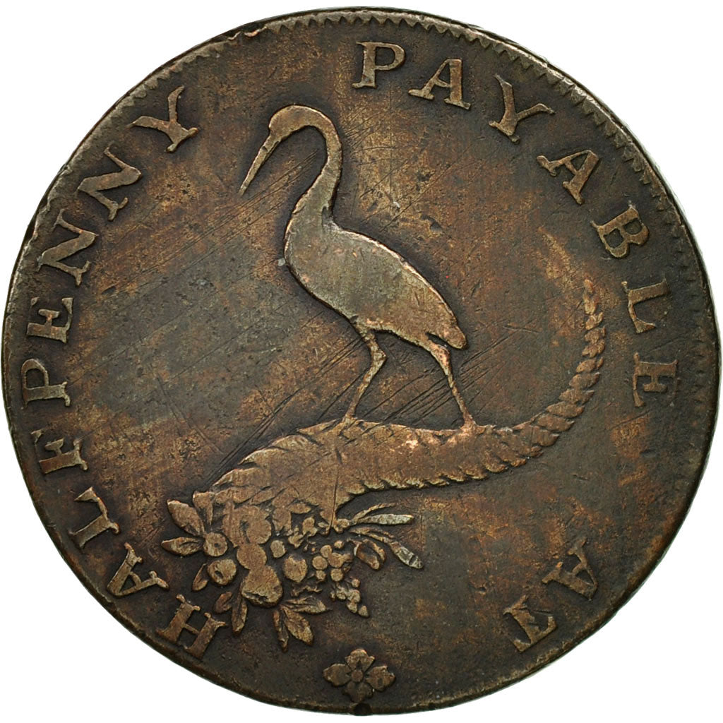 Monnaie, Grande-Bretagne, Birmingham Mining & Copper Company, Halfpenny Token
