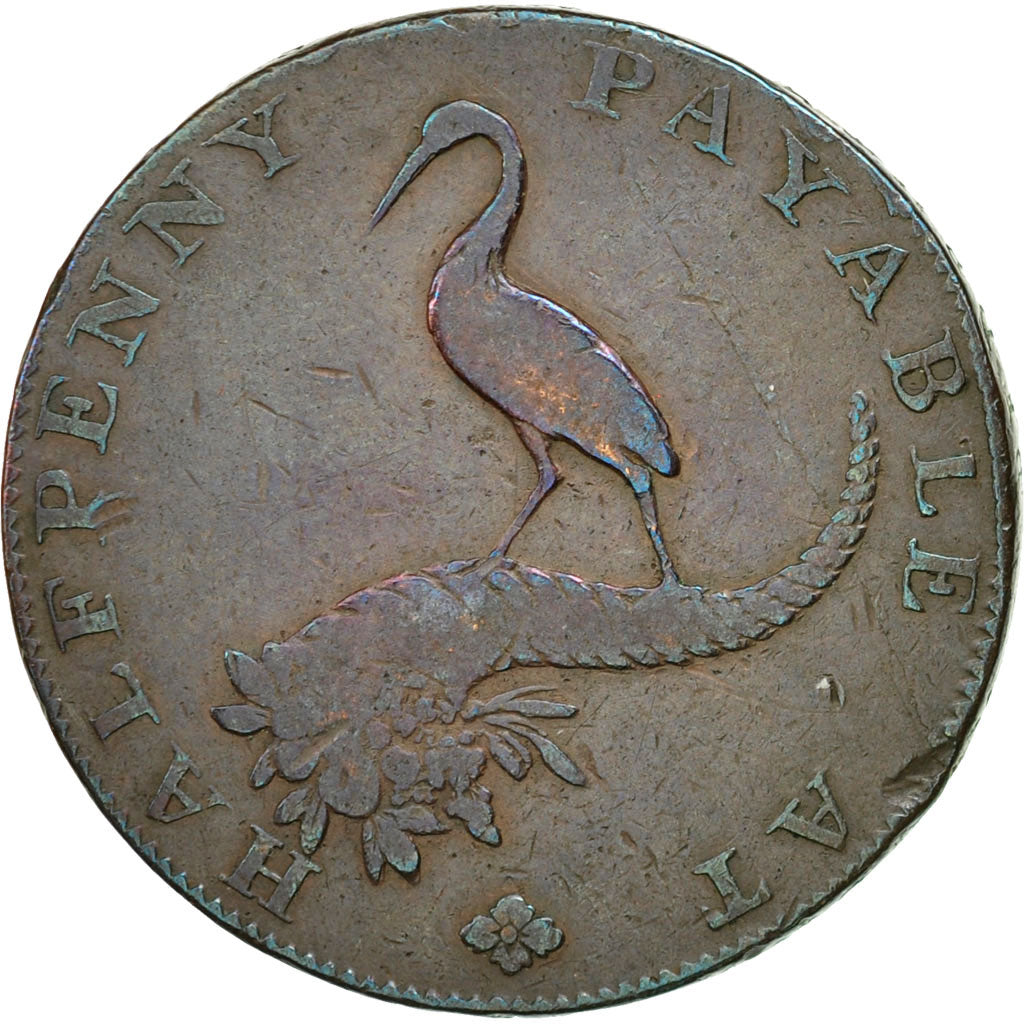 Monnaie, Grande-Bretagne, Birmingham Mining & Copper Company, Halfpenny Token