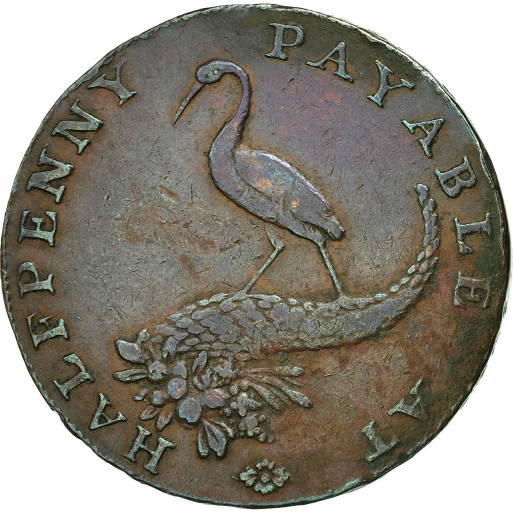 Coin, Great Britain, Birmingham Mining & Copper Company, Halfpenny Token, 1792