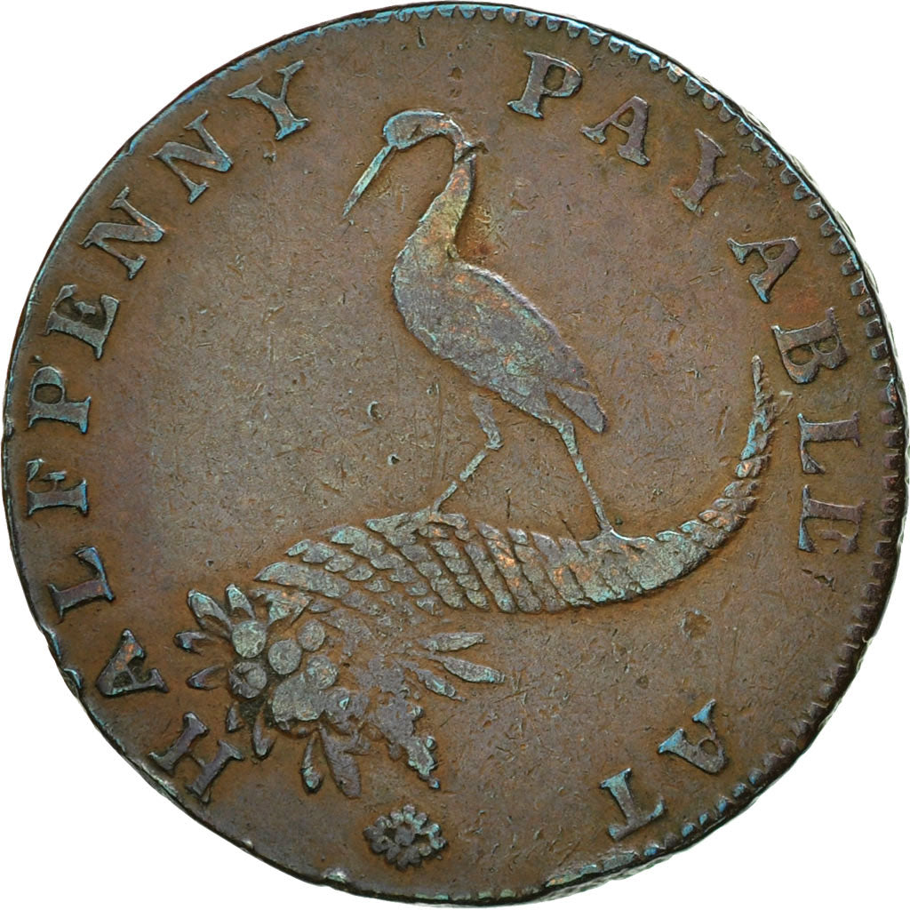 Coin, Great Britain, Birmingham Coining & Copper Company, Halfpenny Token, 1794