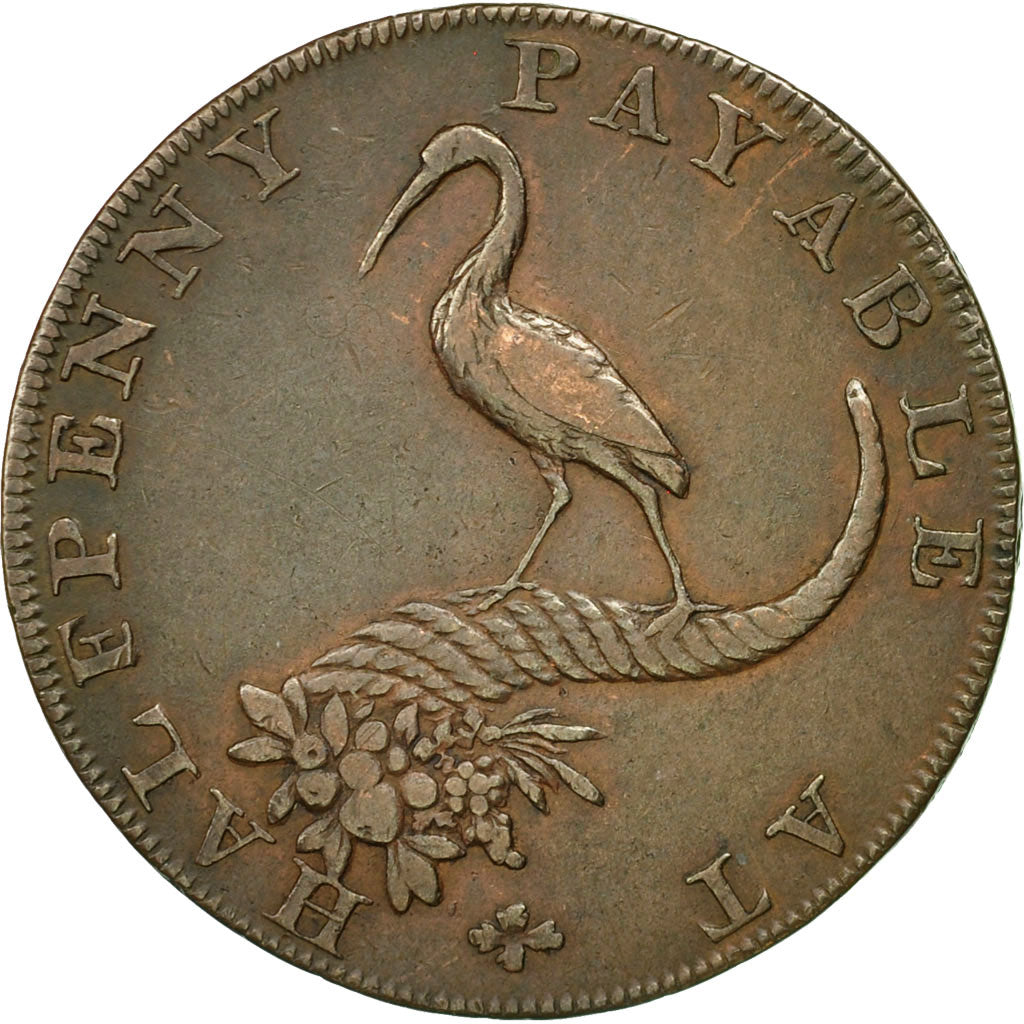 Coin, Great Britain, Birmingham Coining & Copper Company, Halfpenny Token, 1794