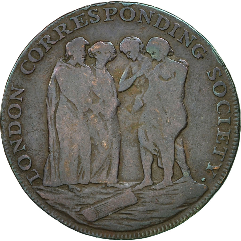 Coin, Great Britain, London Corresponding Society, Halfpenny Token, 1795