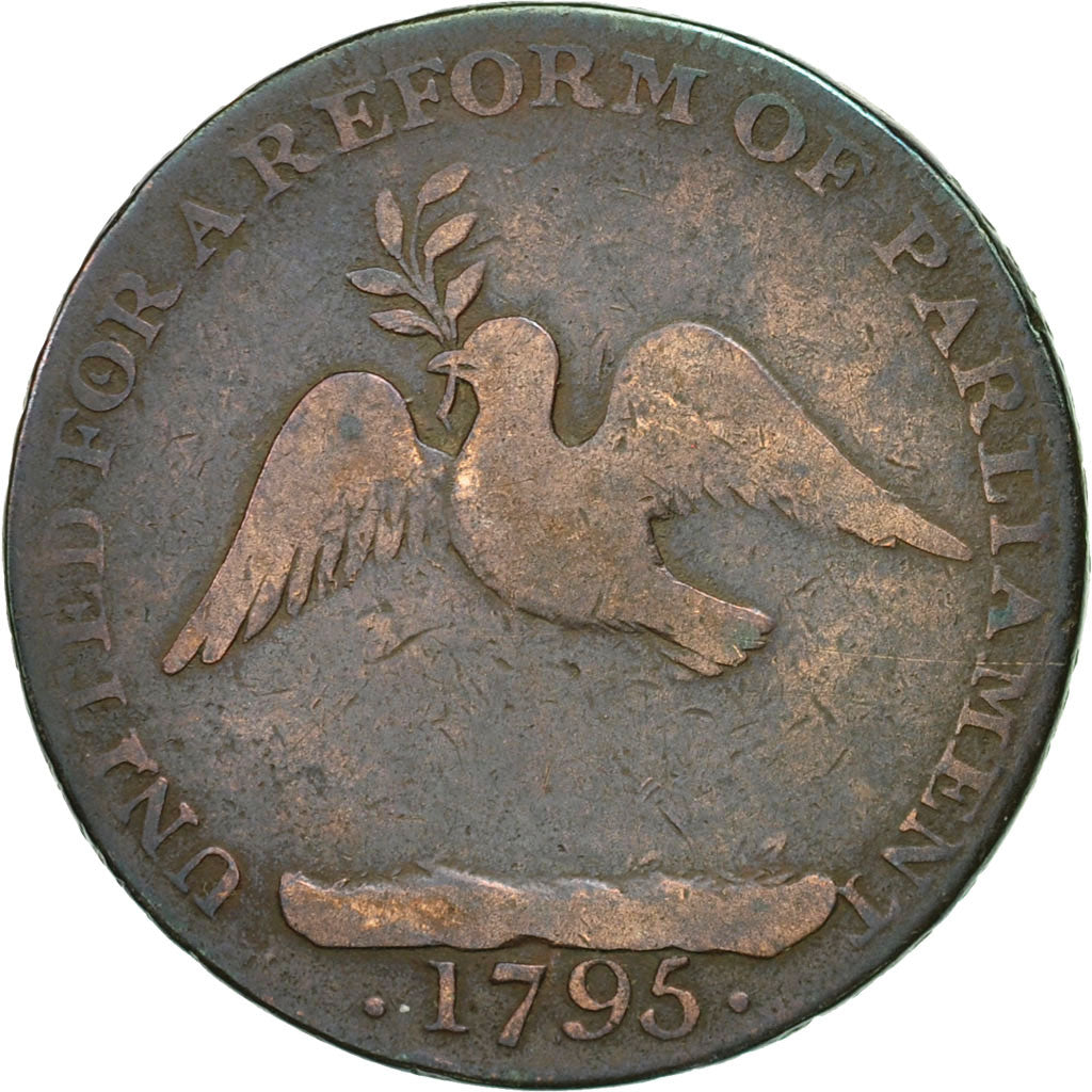 Coin, Great Britain, London Corresponding Society, Halfpenny Token, 1795