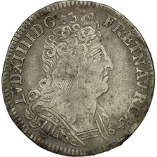 Monnaie, France, Louis XIV, 1/4 Écu aux 3 couronnes, 1710, Amiens, Rare, TB