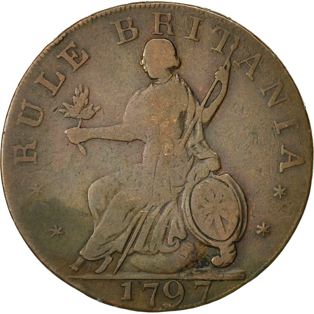 Moneta, Gran Bretagna, General Convenience, Halfpenny Token, 1797, Middlesex