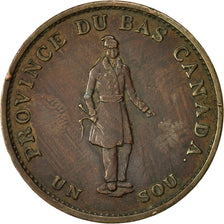 Coin, Canada, LOWER CANADA, Sou, 1/2 PENNY, 1837, Soho Mint, Birmingham