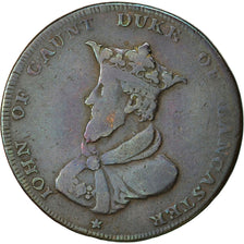 Moneta, Gran Bretagna, Lancashire, Halfpenny Token, 1791, Lancaster, MB, Rame