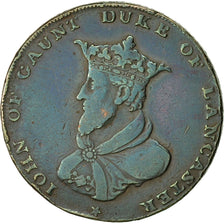 Monnaie, Grande-Bretagne, Lancashire, Halfpenny Token, 1791, Lancaster, TB+