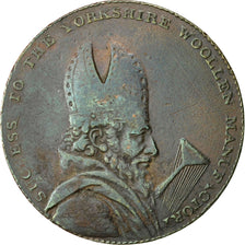 Coin, Great Britain, Yorkshire, Halfpenny Token, 1793, Leeds, VF(30-35), Copper