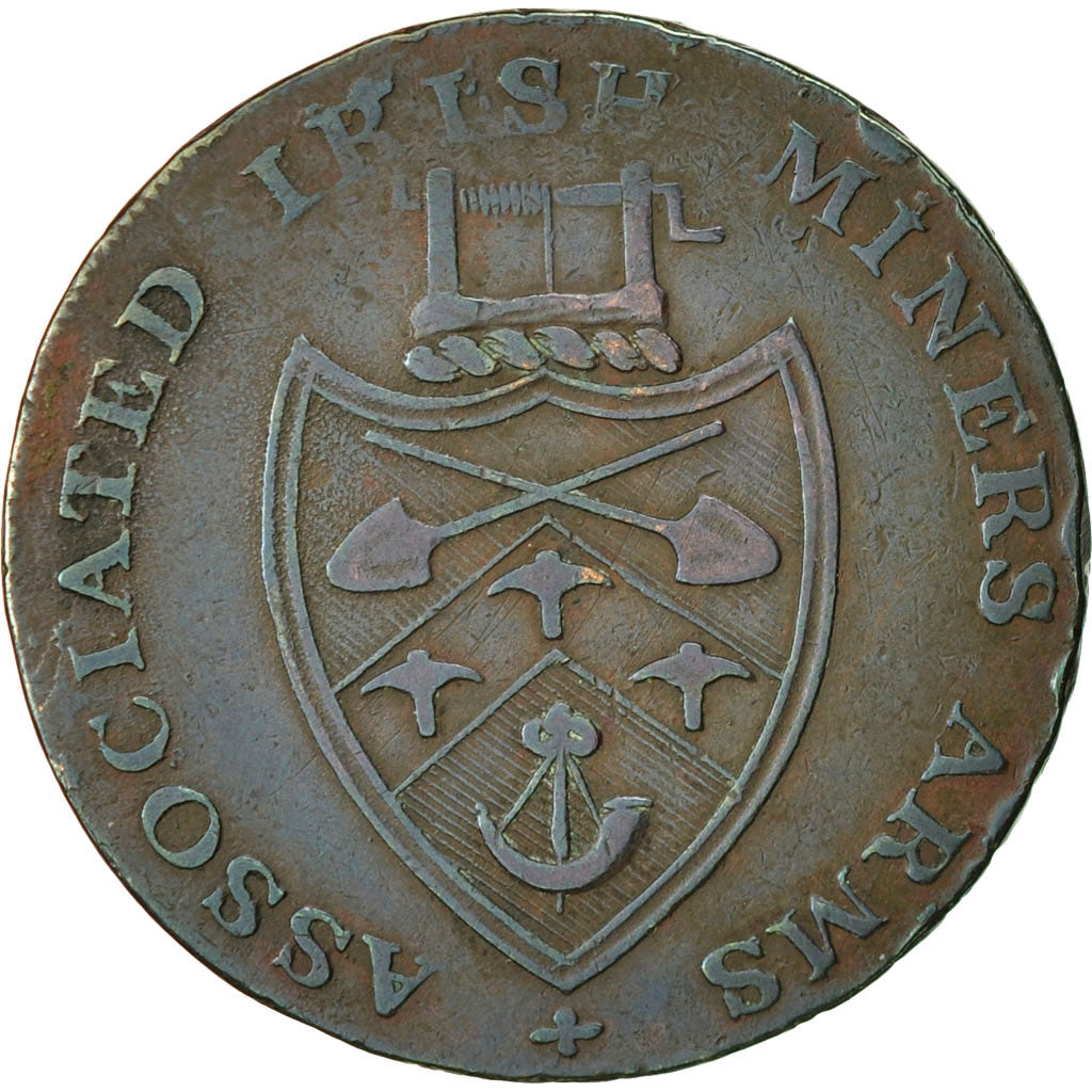 Coin, Ireland, Wicklow, Halfpenny Token, Cronebane, EF(40-45), Copper