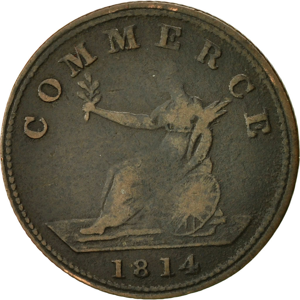 Coin, Great Britain, Non-Local, George III, Halfpenny Token, 1814, VF(20-25)