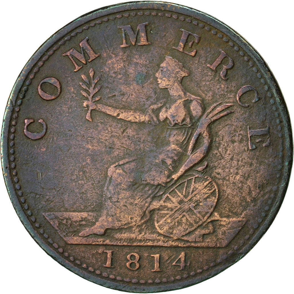 Coin, Great Britain, Non-Local, George III, Halfpenny Token, 1814, VF(20-25)