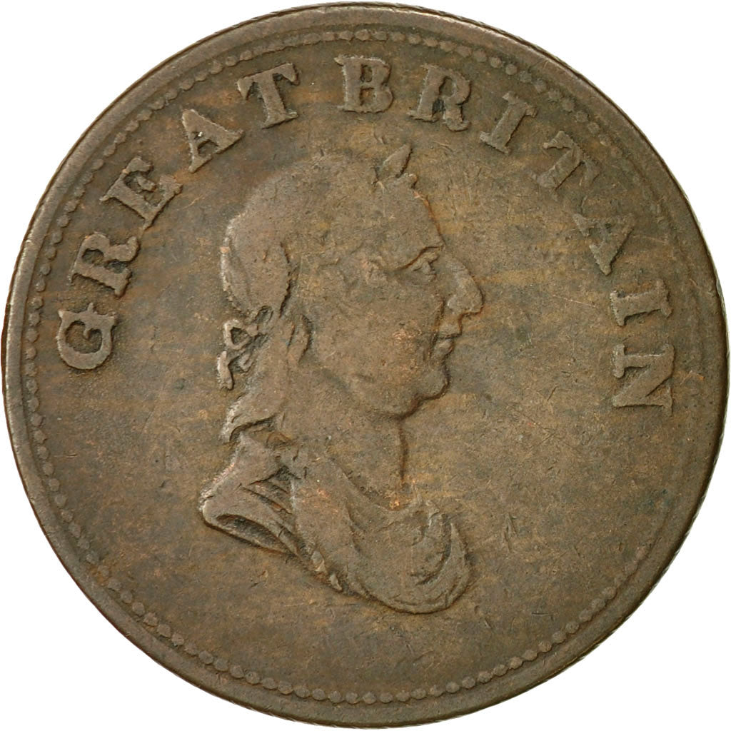 Coin, Great Britain, Non-Local, George III, Halfpenny Token, 1814, VF(20-25)