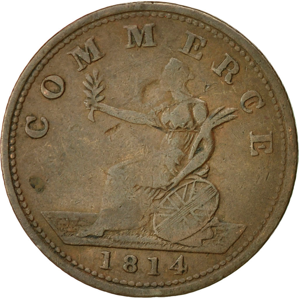 Coin, Great Britain, Non-Local, George III, Halfpenny Token, 1814, VF(20-25)