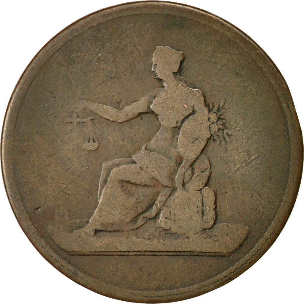 Coin, Canada, George III, Seated Justice, Halfpenny Token, 1820, F(12-15)