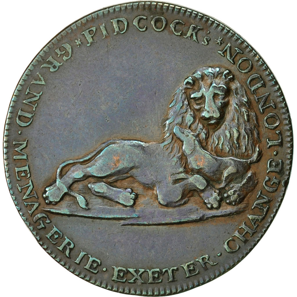 Coin, Great Britain, J & G Pidcock, Halfpenny Token, 1801, Middlesex, EF(40-45)