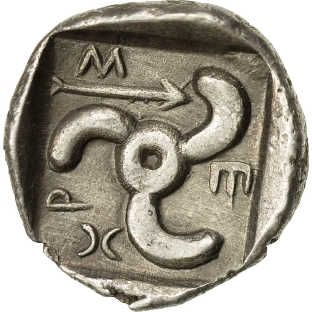 Coin, Lycia, Mithrapata, 1/6 Stater or Diobol, Uncertain Mint, EF(40-45), Silver