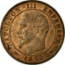 Coin, France, Napoleon III, Napoléon III, Centime, 1855, Marseille, AU(55-58)