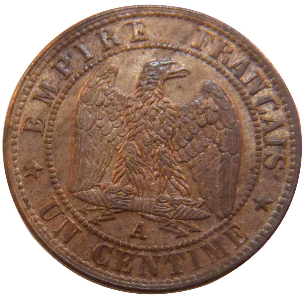 Second Empire, 1 Centime Napoléon III Tête Nue