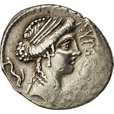 Coin, Plautia, Denarius, 60 BC, Rome, EF(40-45), Silver, Crawford:420/2a