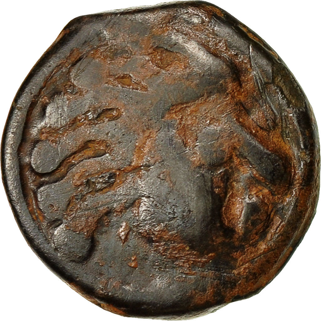 Coin, Senones, Potin à la tête d'indien, VF(20-25), Potin, Delestrée:2640
