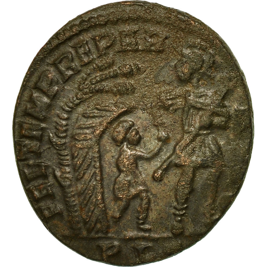Moneta, Constans, Centenionalis, 348-350, Lyons, BB, Bronzo, RIC:85