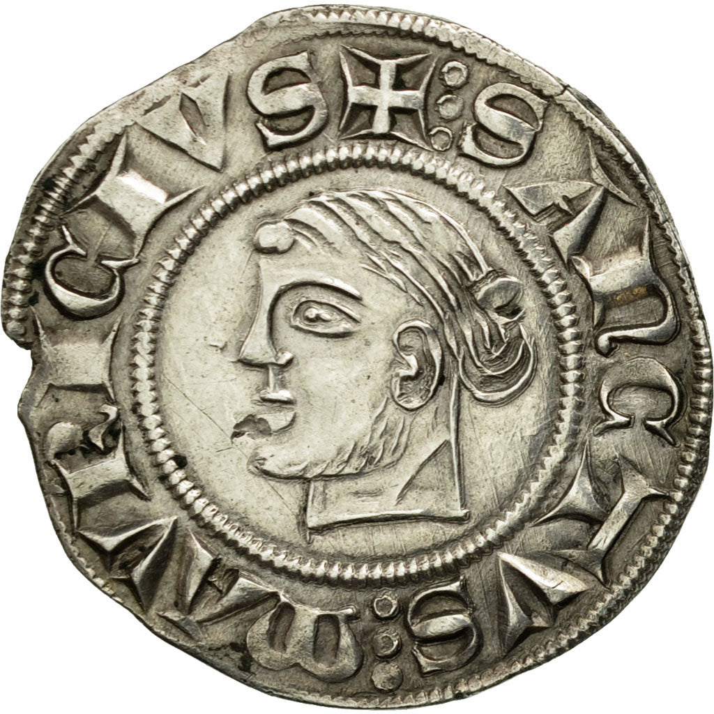 Munten, Frankrijk, Dauphiné, Gros à la tête de Saint Maurice, Very rare, PR