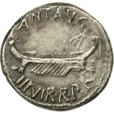 Moneda, Marcus Antonius, Denarius, Traveling Mint, MBC, Plata, Crawford:544/33
