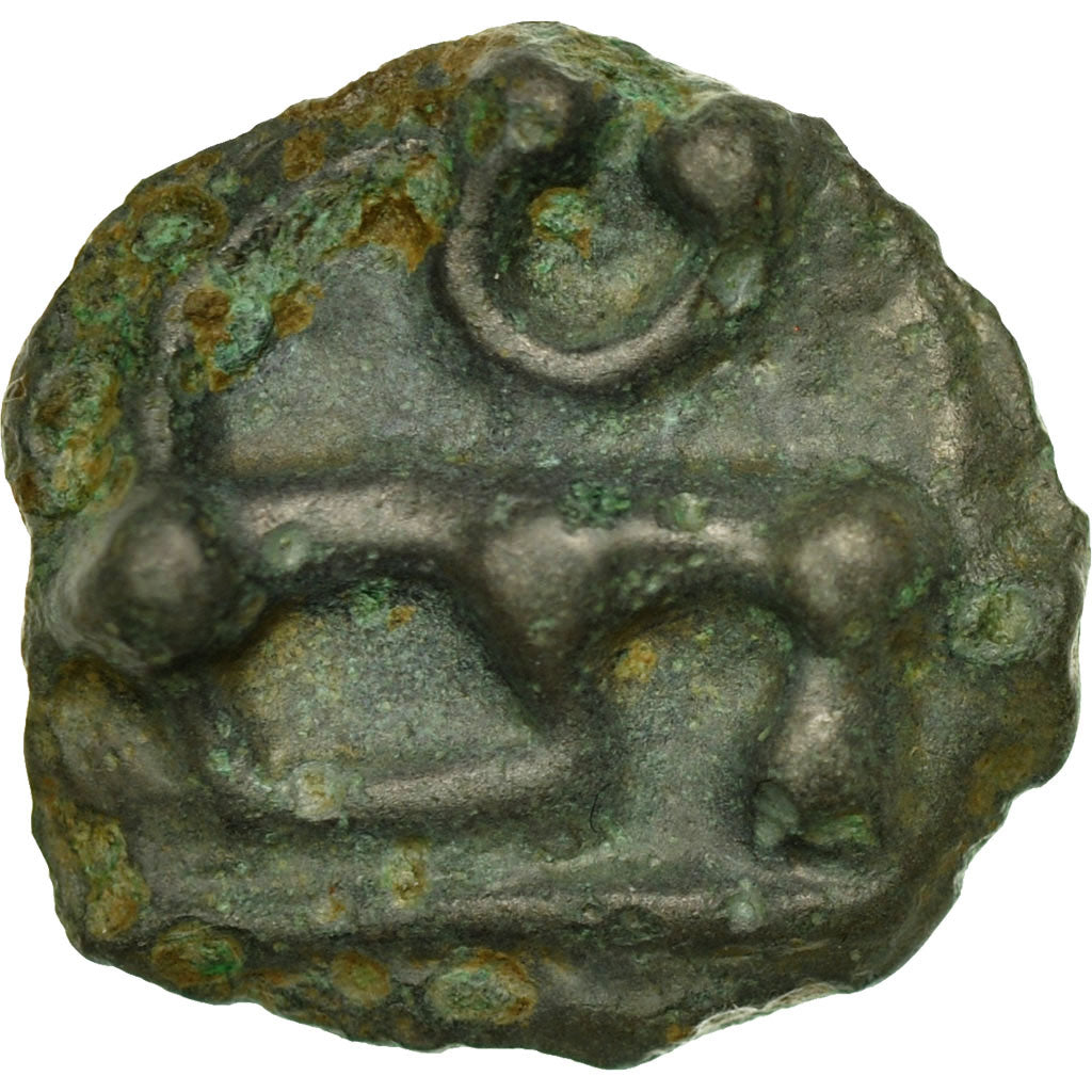 Coin, Aedui, Potin au mannequin, AU(50-53), Potin, Delestrée:S3210A