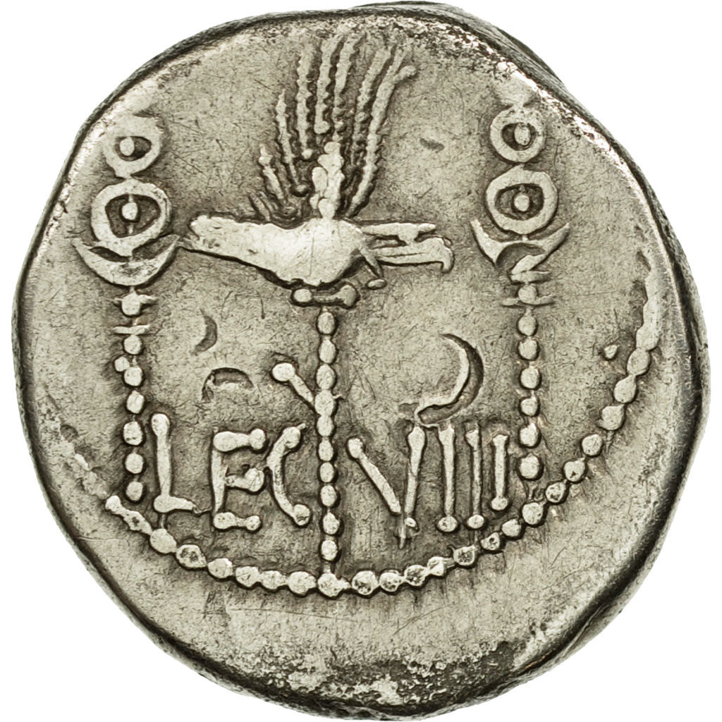 Coin, Marcus Antonius, Denarius, Traveling Mint, Very rare, EF(40-45), Silver
