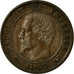 Moneta, Francja, Napoleon III, Napoléon III, Centime, 1857, Lille, AU(50-53)