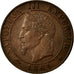 Moneta, Francia, Napoleon III, Napoléon III, Centime, 1861, Strasbourg, BB+