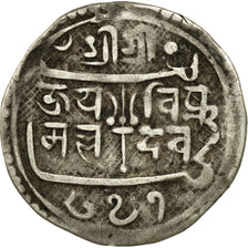 Monnaie, Népal, KINGDOM OF PATAN, Jaya Vishnu Malla, Mohar, 1731, TTB, Argent