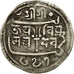 Münze, Nepal, KINGDOM OF PATAN, Jaya Vishnu Malla, Mohar, 1731, SS, Silber