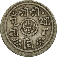 Munten, Nepal, SHAH DYNASTY, Prithvi Bir Bikram, 1/2 Mohar, 1904, ZF+, Zilver