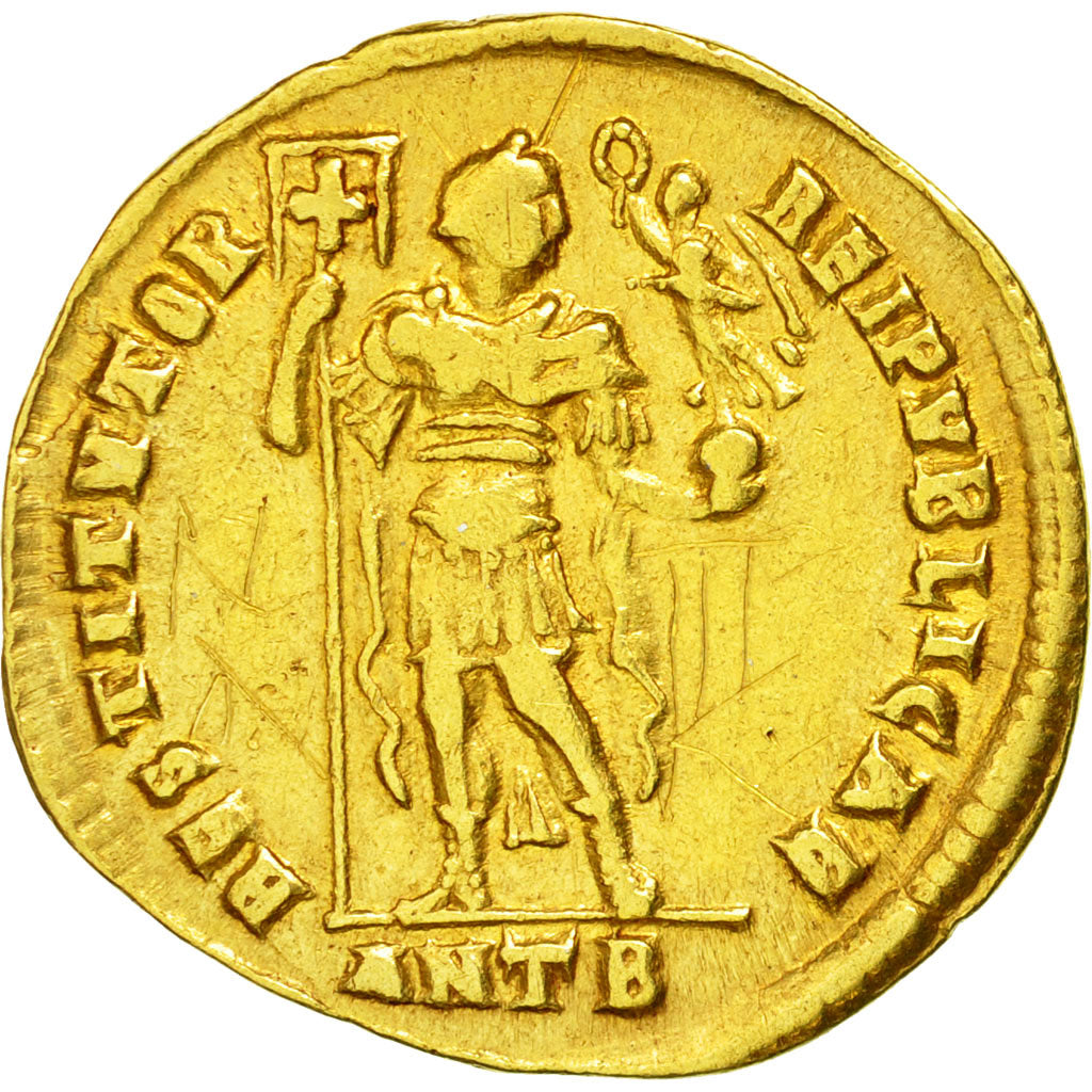 Coin, Valentinian I, Solidus, 364-367, Antioch, EF(40-45), Gold, RIC:2a-i