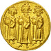 Coin, Heraclius, Solidus, 637-638, Constantinople, AU(50-53), Gold, Sear:764