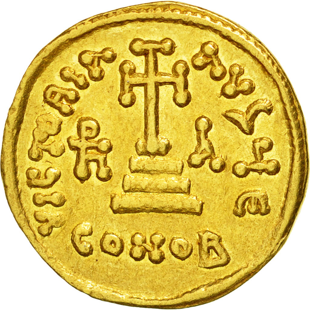 Coin, Heraclius, Solidus, 637-638, Constantinople, AU(50-53), Gold, Sear:764