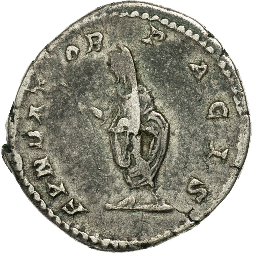 Coin, Septimius Severus, Denarius, AD 201, Rome, EF(40-45), Silver, RIC:265