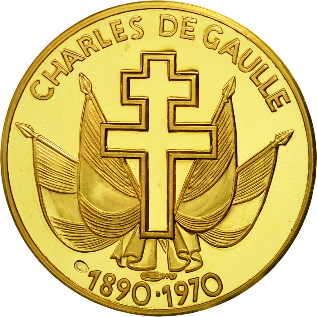 France, Medal, Charles De Gaulle, Référendum du 28 octobre 1962, 1970, MS(64)